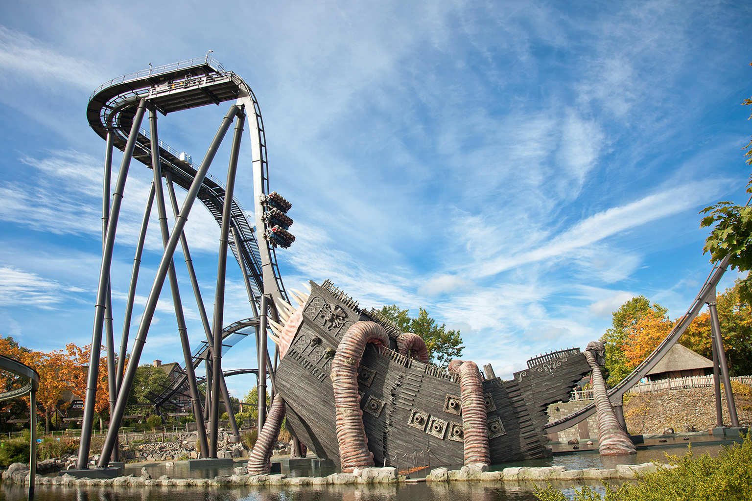 Heide Park Achterbahn Krake
